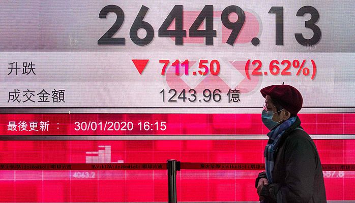 Telediario 1 - El coronavirus contagia a la economía China, que podría perder hasta 1,5 puntos, según los expertos