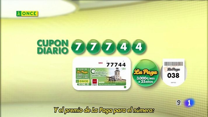 Sorteos ONCE - Sorteo ONCE - 30/01/20