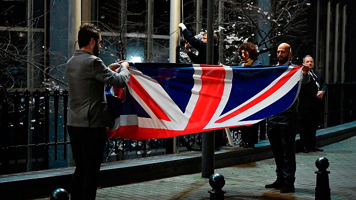 Telediario 1 - Bruselas dice adiós al Reino Unido