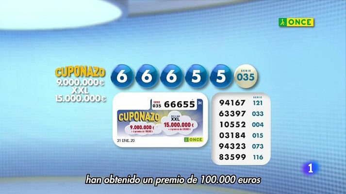 Sorteos ONCE - Sorteo ONCE - 31/01/20