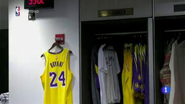 Telediario 1 - El Staples Center recuerda a Kobe Bryant