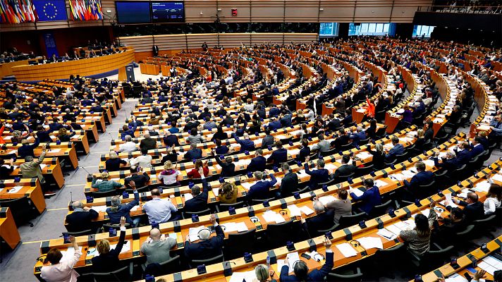 Telediario 1 - Cinco eurodiputados españoles entran en el Parlamento Europeo tras la salida del Reino Unido