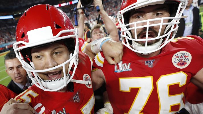Telediario 1 - Los Chiefs acaban con medio siglo de sequía ganando la Super Bowl con un espectacular Mahomes