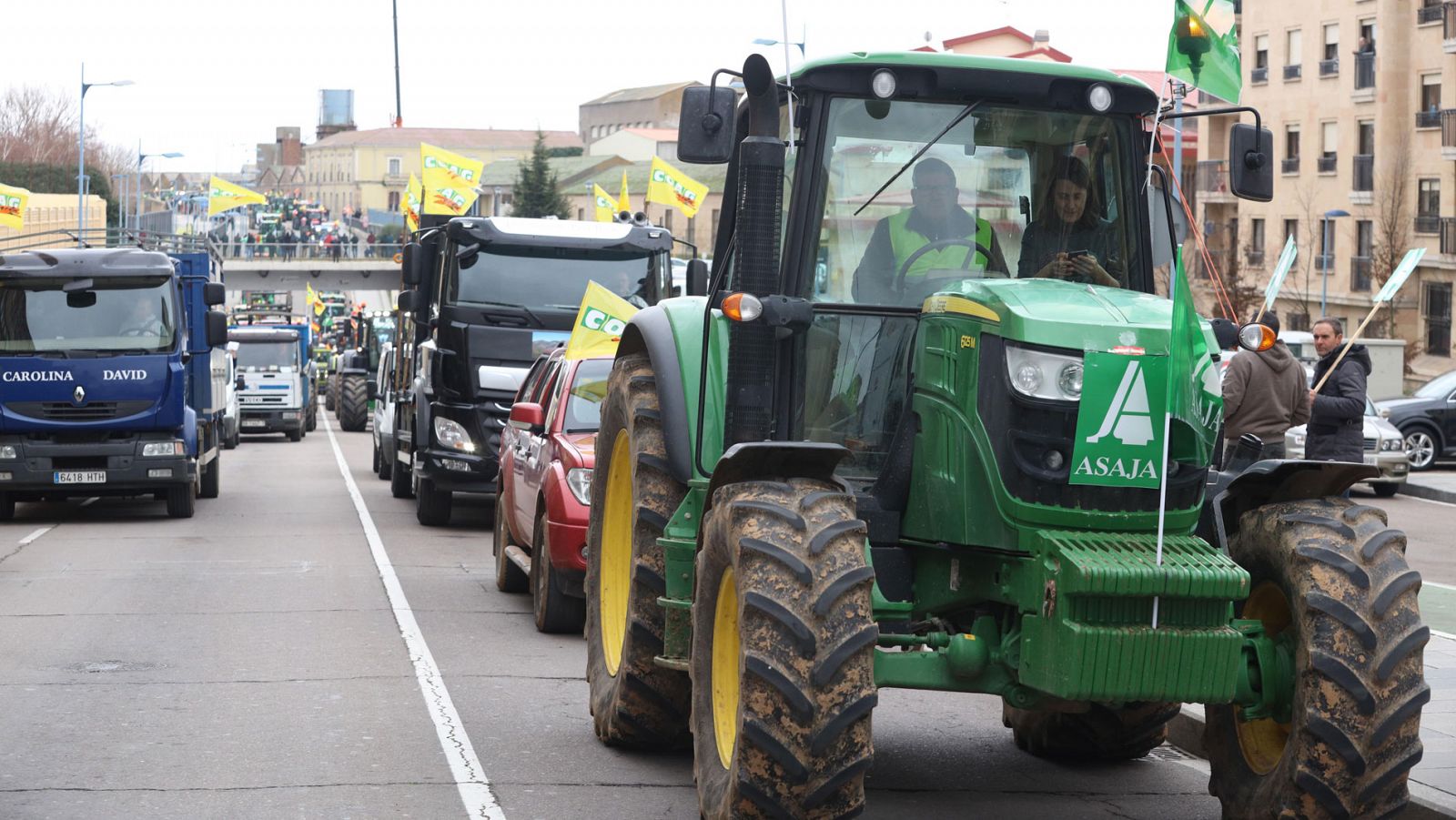 Manifestación de agricultores en Toledo