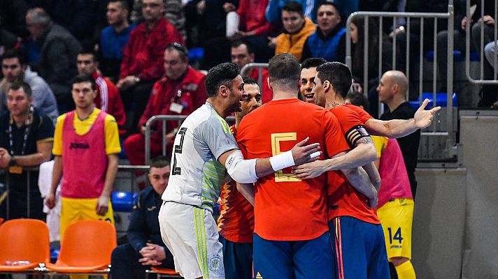 Fútbol Sala - España gana a Serbia: al Mundial de fútbol sala por goleada