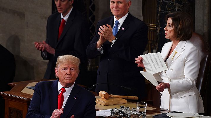 Trump obvia el 'impeachment' en su discurso ante el Congreso sobre el Estado de la Unión  