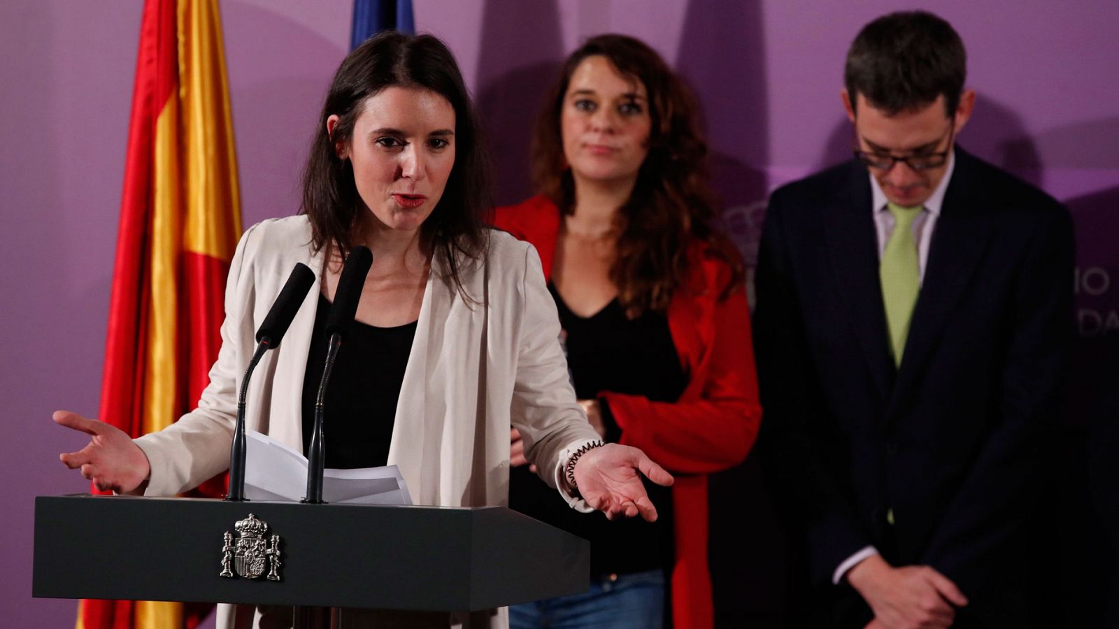 Irene Montero avanza que "en cuestión de semanas" impulsará la ley de libertades sexuales - RTVE.es