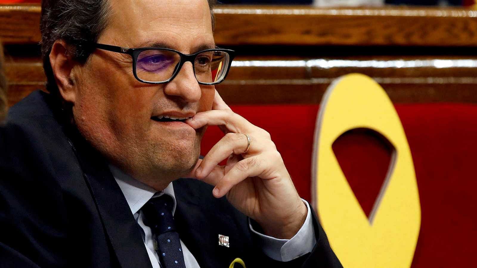 El Parlament acuerda recurrir ante el Supremo la retirada del escaño de Torra con la abstención del PSC -RTVE.es | Ver