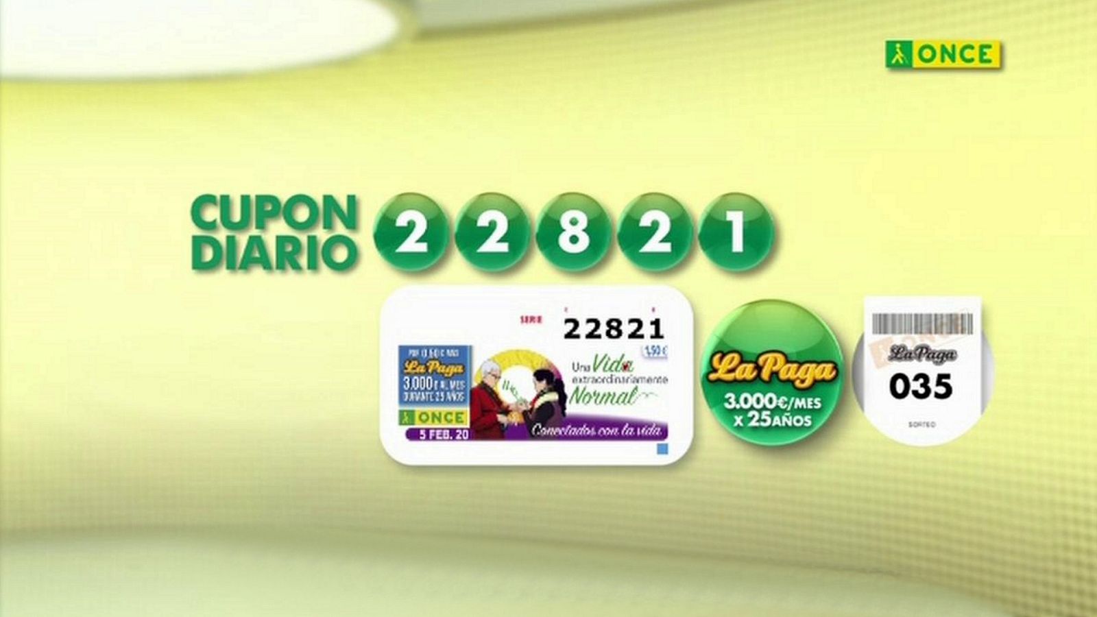 Sorteo ONCE - 05/02/20 - ver ahora