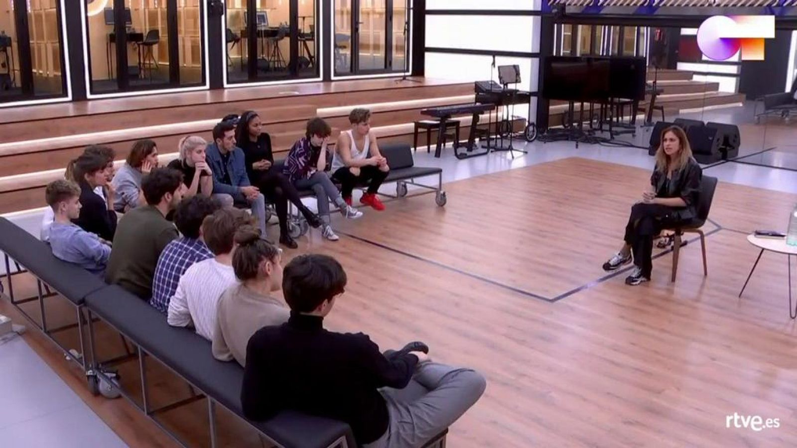 María Peláe visita la Academia de Operación Triunfo 2020