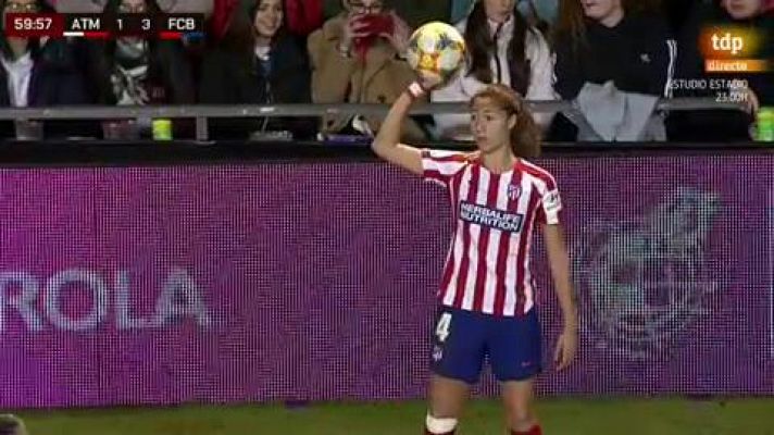 Fútbol - Charlyn Corral acorta distancias para el Atlético (2-3)