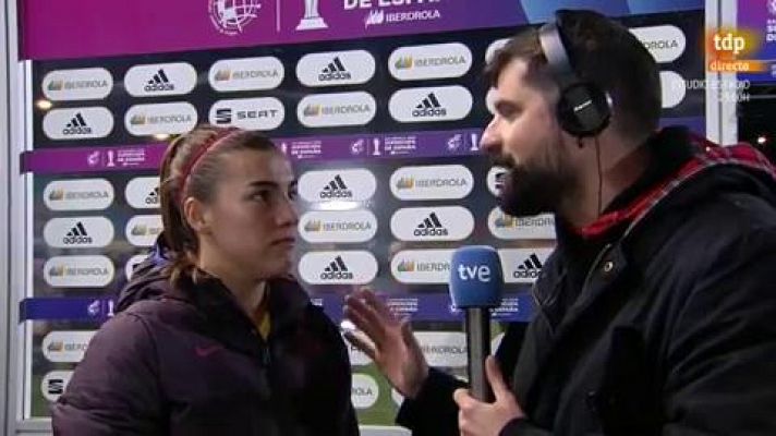 Patri Guijarro: "Hemos tenido el temple de aguantar y remontar el partido"