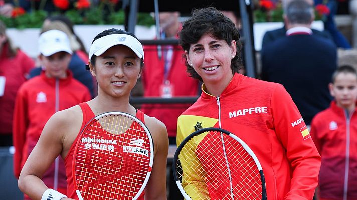 Carla Suárez no da opción a Misaki Doi; España 2-0 Japón