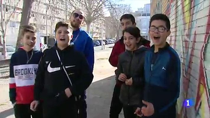 Telediario 1 - 'Hijos de La Mina', el rap como elemento de integración