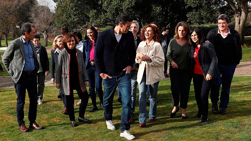 Sánchez celebra una reunión informal de su Consejo de Ministros en los Quintos de Mora