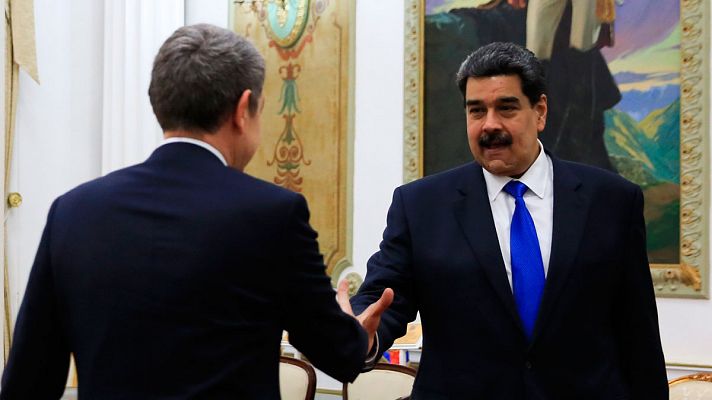 Zapatero se reúne con Maduro en Venezuela