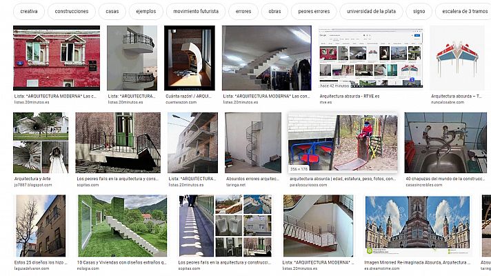 Telediario 1 - Arquitectura absurda