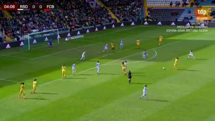 Fútbol - Gol de Marta Torrejón (0-1) en la final de la Supercopa