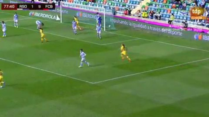 Fútbol - Gol de Marta Torrejón (1-10) en la final de la Supercopa