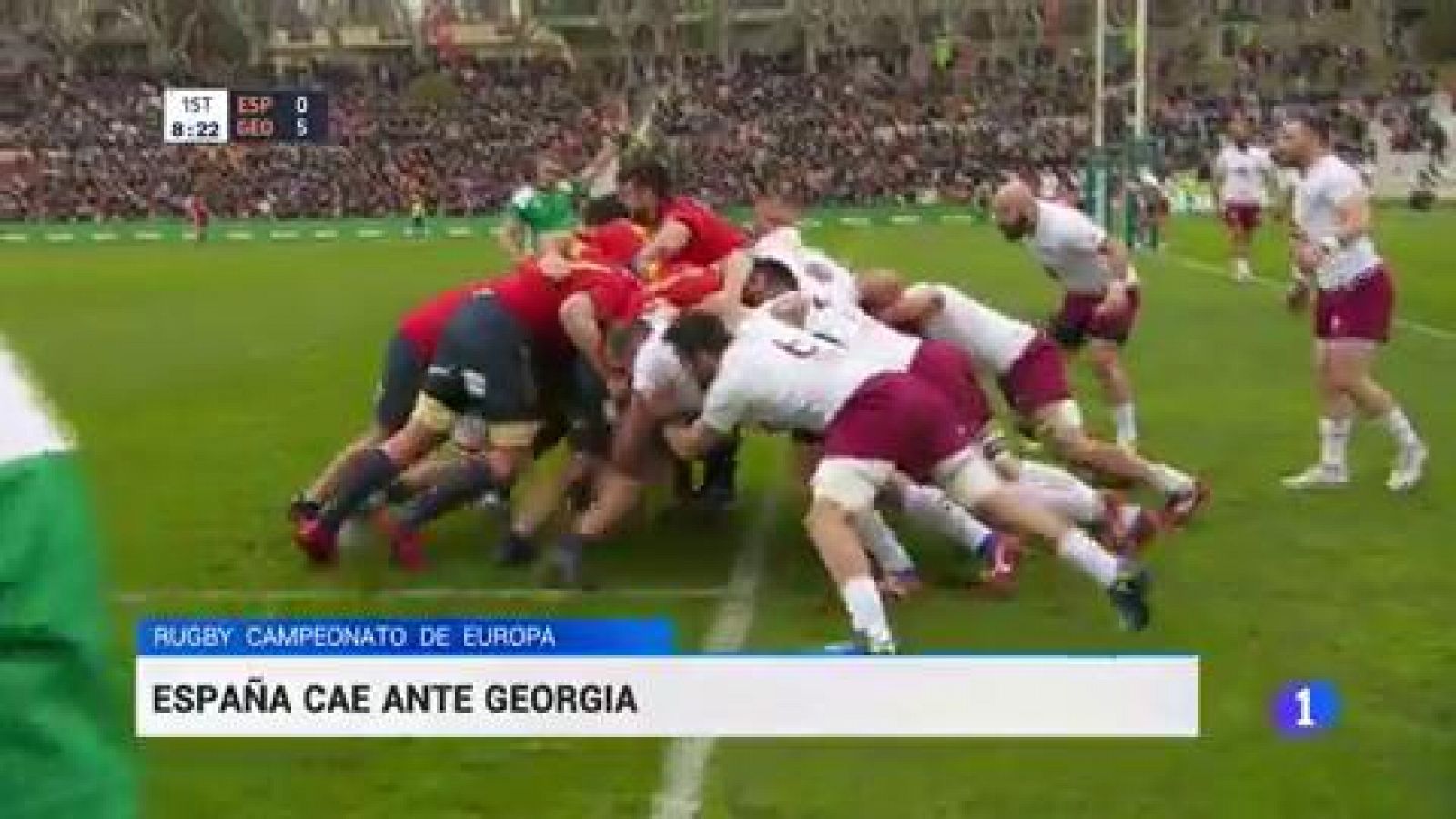 La selección española de rugby no pudo con Georgia, que impuso su potencial en el partido del Campeonato de Europa que finalizó 10-23.