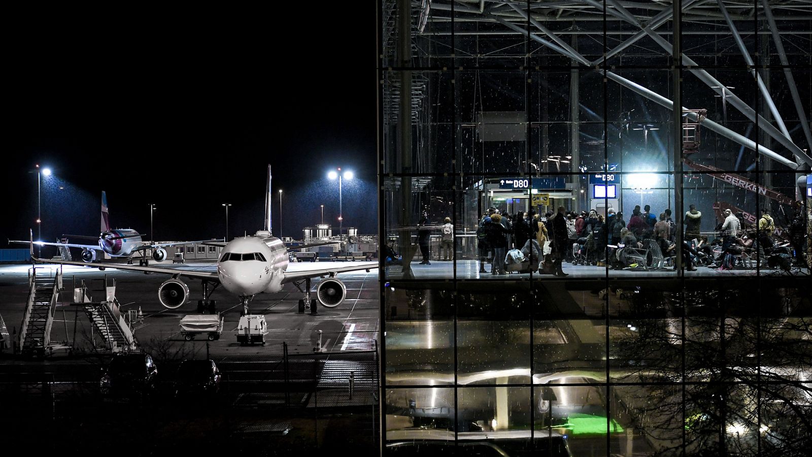 El transporte de pasajeros es el gran afectado por el potente temporal que cruza el Atlántico
