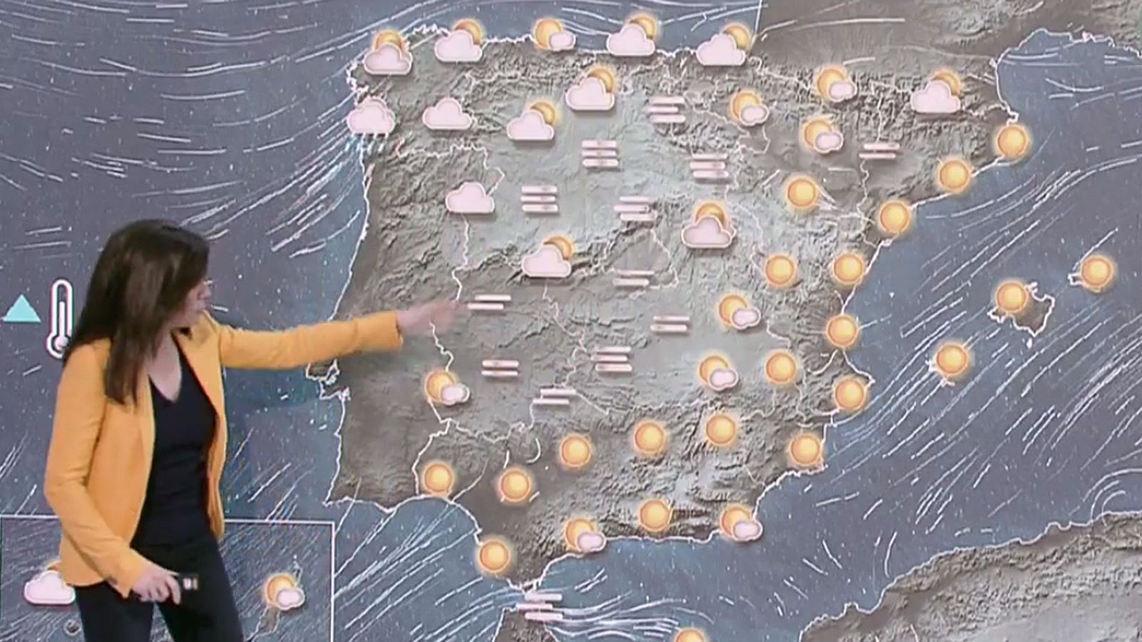 Temperaturas en ascenso en la mayor parte del país y viento fuerte en el litoral gallego y Canarias - RTVE.es