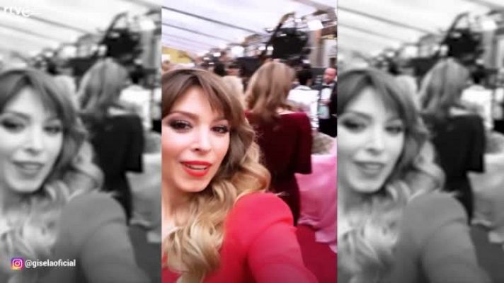 Gente y tendencias - Gisela graba su paso por los Oscar 2020