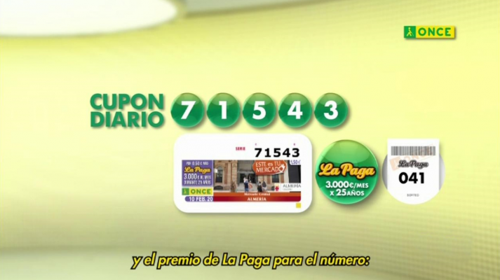 Sorteos ONCE - Sorteo ONCE - 10/02/20