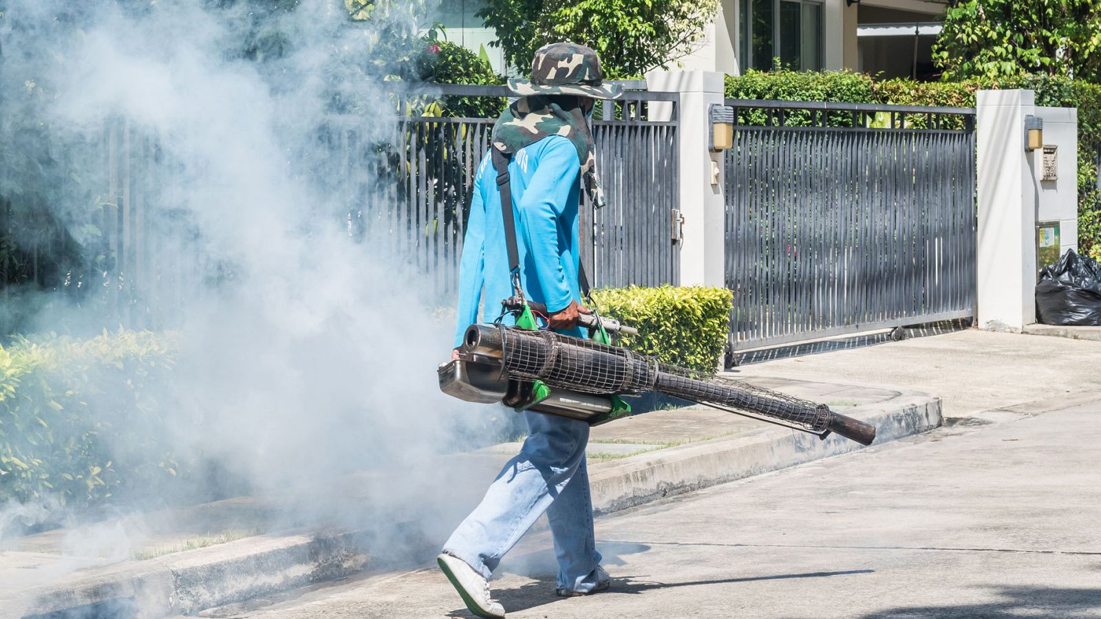 Cada día se fumigan contra el mosquito que porta el dengue más de medio centenar de viviendas en las comunas de Colombia