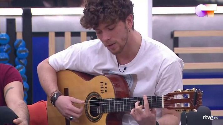 OT 2020 - Jesús canta su canción "Coloretes" ante Manu Guix