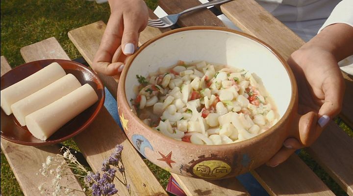 María Marte y el ceviche de palmito