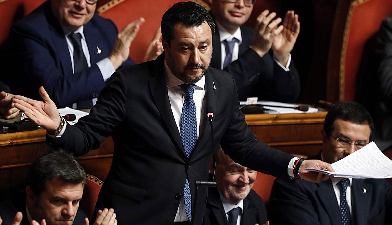 El Senado autoriza que Salvini sea juzgado por su política migratoria cuando era ministro del Interior