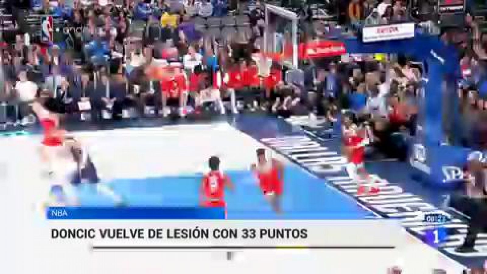 Regreso triunfal de Doncic con 33 puntos