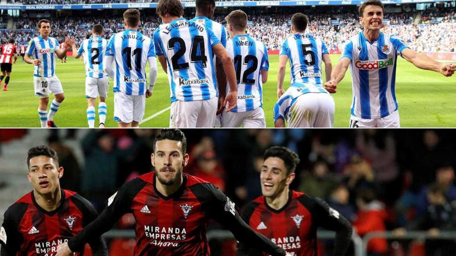 Real Sociedad y Mirandés sueñan con la final de La Cartuja