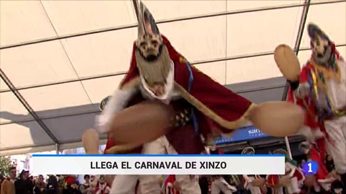 Telediario 1 - El carnaval de Xinzo, en Ourense, una Fiesta de Interés Turístico Internacional