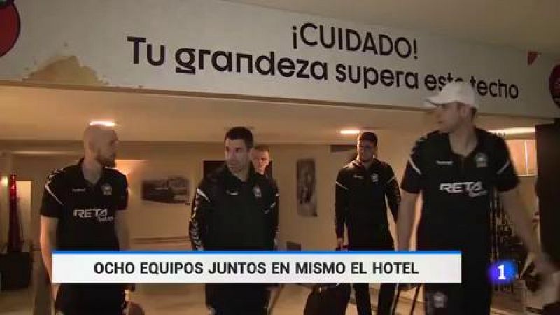 Así conviven en el mismo hotel los ocho equipos de la Copa 