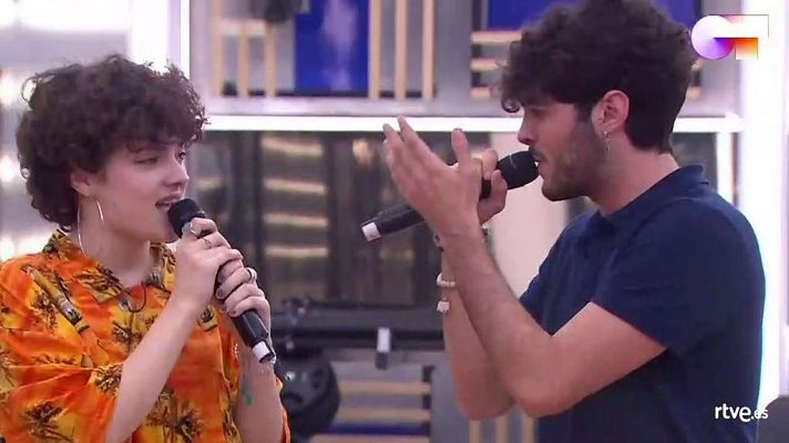 OT 2020 - Anne y Rafa cantan "Looking For Paradise" 2o pase de micros