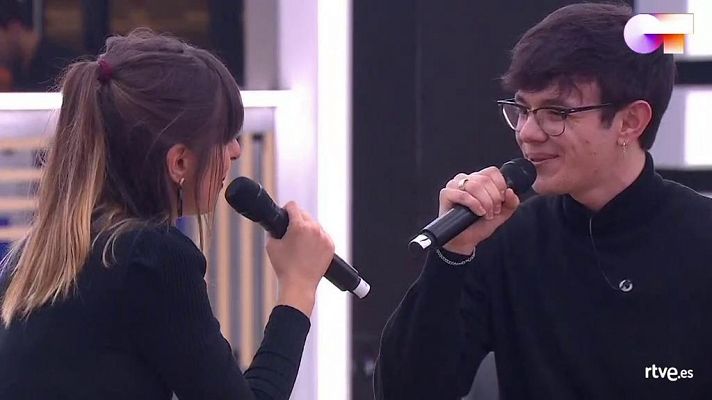 Flavio y Maialen cantan "Perfect Day" 2o pase de micros