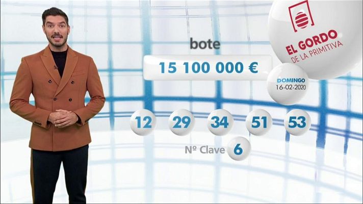 Loterías - El Gordo de la Primitiva - 16/02/20