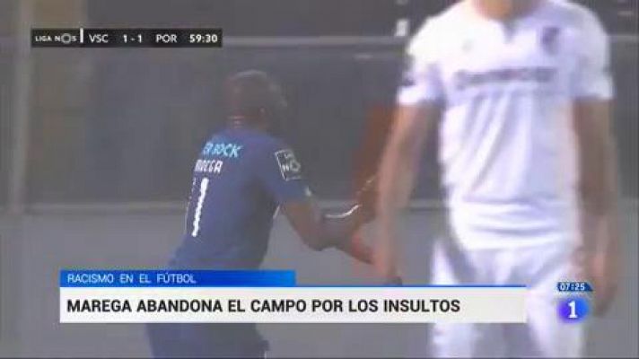 El jugador del Oporto Marega abandona el campo tras recibir insultos racistas