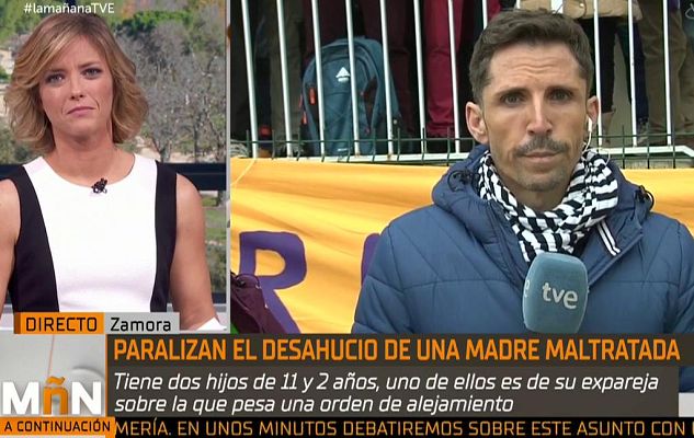  - La Mañana - Paralizado el desahucio de "Maria" una madre desempleada y maltratada por su expareja