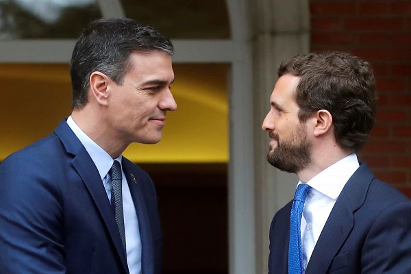 Telediario 1 - Reunión Sánchez-Casado en Moncloa: Manos tendidas, pero sin avances
