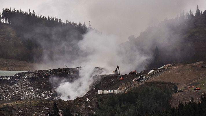 Sigue la búsqueda de los dos desaparecidos en Zaldíbar