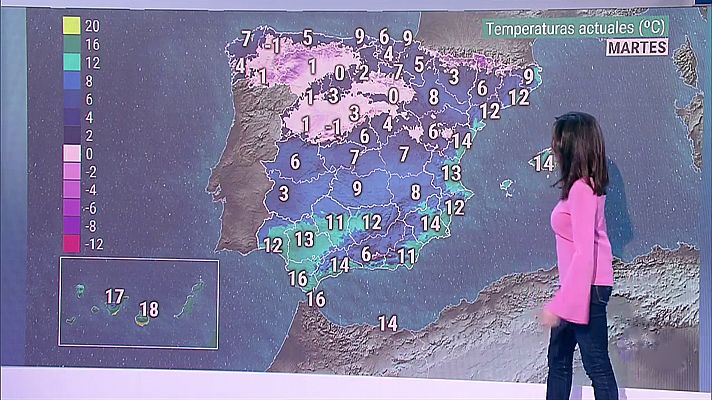 Descenso notable de las temperaturas en el área mediterránea