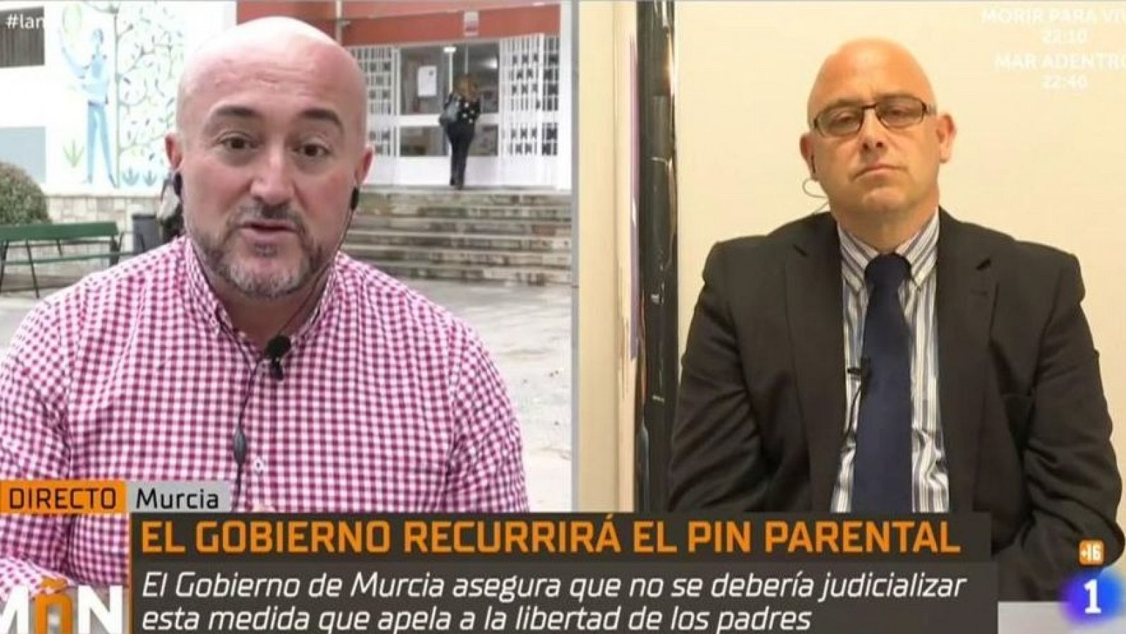 La Mañana - Debate sobre la solicutud del Gobierno para suspender el pin parental en Murcia
