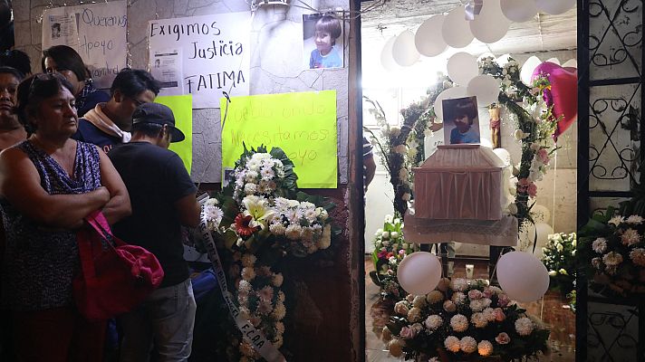 Telediario 1 - El asesinato de una niña de siete años conmociona a México