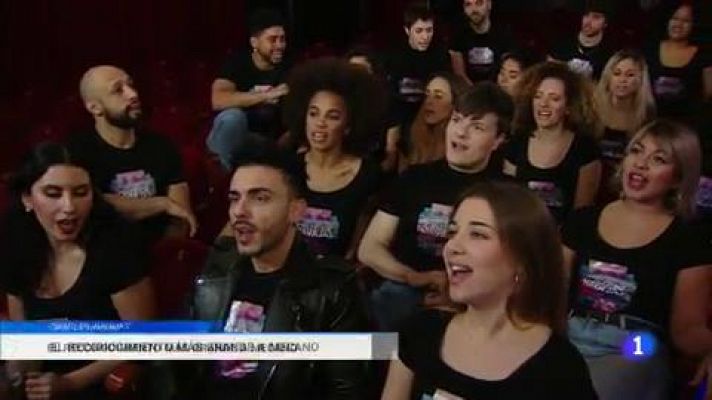 Telediario 1 - Los elegidos para el nuevo espectáculo de Mecano: "Cruz de navajas"