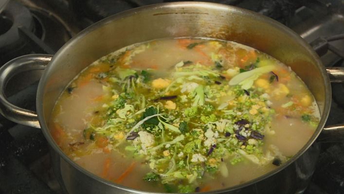 El clásico de la huerta: sopa de verduras 