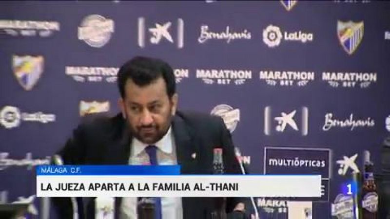 Fútbol | La jueza nombra un administrador judicial en el Málaga y aparta a Al Thani - rtve.es | Ver