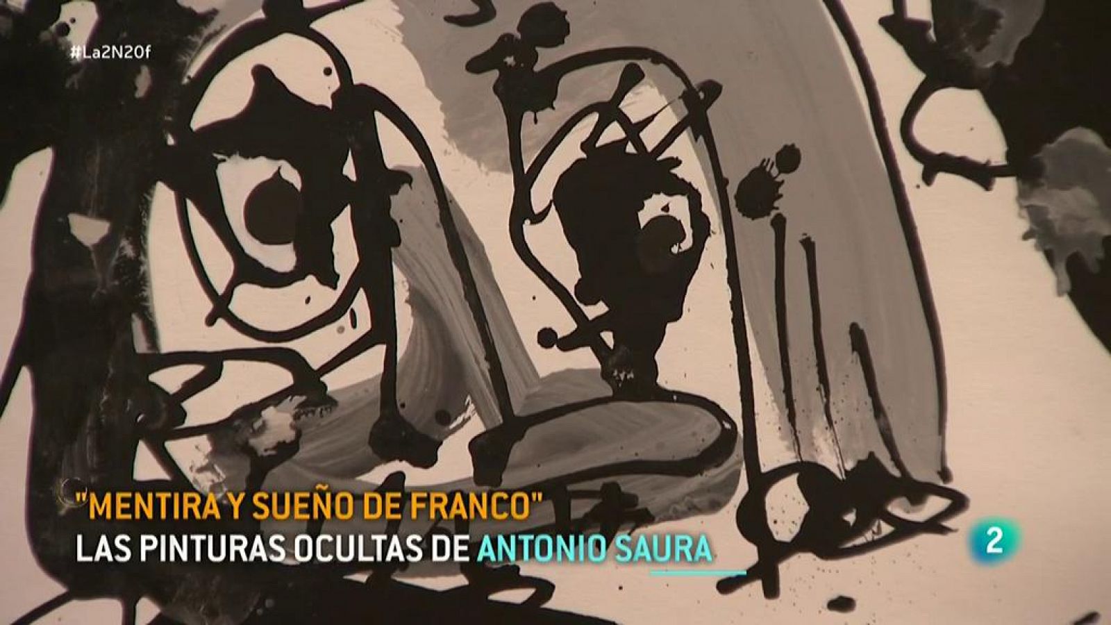 "Mentira y sueño de Franco", las pinturas ocultas de Antonio Saura